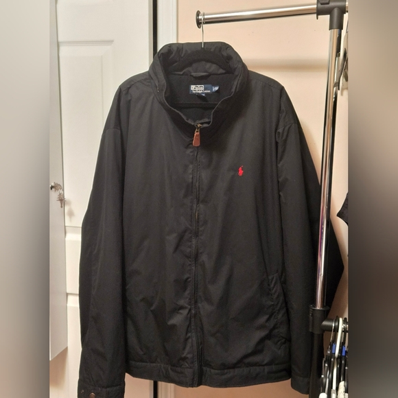 Mens Polo Coat/Jacket Size 4XLT Black